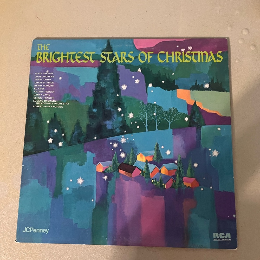 JC Penney The Brightest Stars of Christmas Vinyl Album